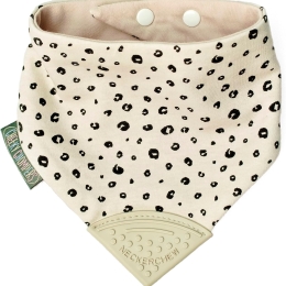 Neckerchew  Teething Dribble Bib - Leopard Spot