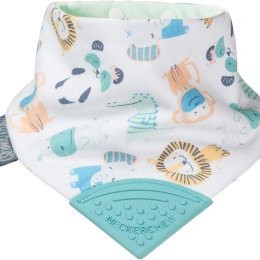 Neckerchew  Teething Dribble Bib - Cheeky Animals