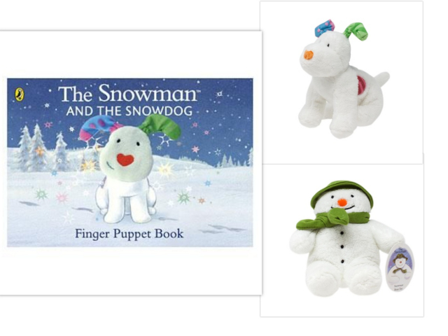 Snowman and hot sale snowdog teddy