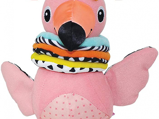 Infantino hug & store tug musical flamingo