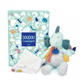 Doudou et Compagnie -  Mint Green Dinosaur Comforter