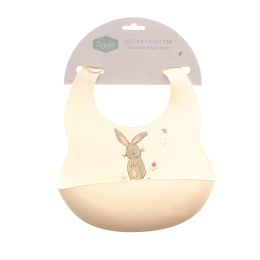 Catch It Silicone Bib! Cream Bunnies