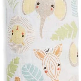 Lulujo - Large Muslin Swaddle - Jungle Safari