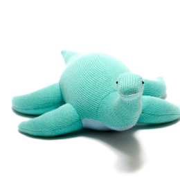 Knitted Ice Blue Plesiosaurus - Medium