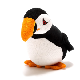 Knitted Puffin Soft Toy