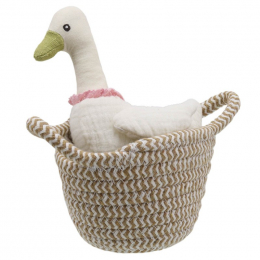 Pets in Baskets - White Duck