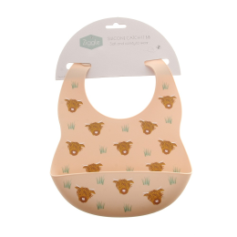 Catch It Silicone Bib! Highland Cow