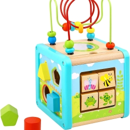 Wooden Activity Play Cube