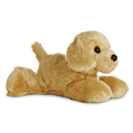 Mini Flopsie Poppy Dog Puppy - Golden Retriever Soft Toy