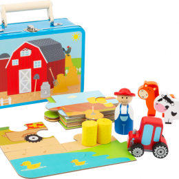 Farm Playset/Puzzle in Carry Case