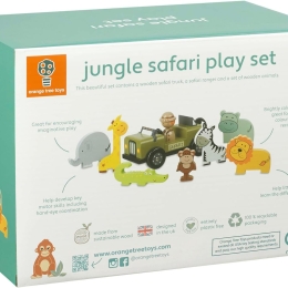 Wooden Jungle Safari Playset