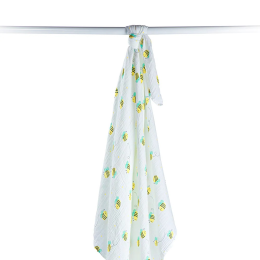 Lulujo - Large Muslin Swaddle - Bumble Bee