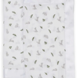 Lulujo - Bunnies Design Muslin Security Comforter/Blanket - 2pk