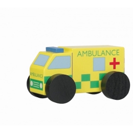 Ambulance Wooden Toy