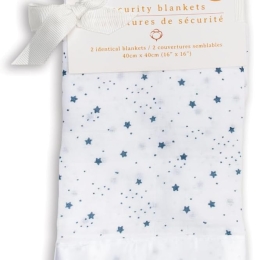 Lulujo - Stars Design Muslin Security Comforter/Blanket 2pk