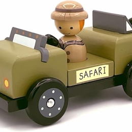 Wooden Jungle Safari Playset