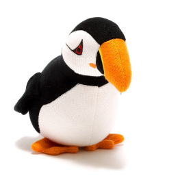 Knitted Puffin Soft Toy