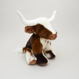 Small Texas Longhorn Brown Cream Highland Coo