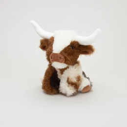 Mini Texas Longhorn Brown Cream Highland Coo