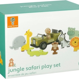 Wooden Jungle Safari Playset