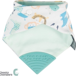 Neckerchew  Teething Dribble Bib - Cheeky Animals