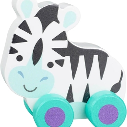 First Push Along Wooden Toy - Zebra