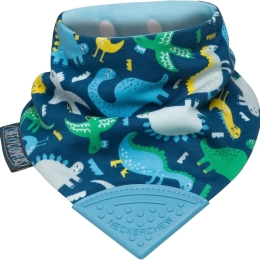 Neckerchew  Teething Dribble Bib - Baby Dino