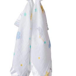 Lulujo - DreamlandDesign Muslin Security Comforter/Blanket 2pk