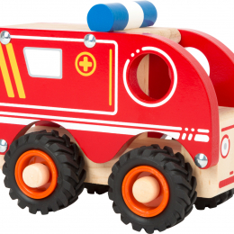 Wooden Toy Ambulance