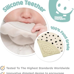 Neckerchew  Teething Dribble Bib - Leopard Spot