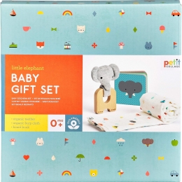 Petit Collage - Little Elephant Baby Gift Set