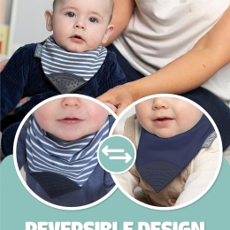 Neckerchew  Teething Dribble Bib - Stripes