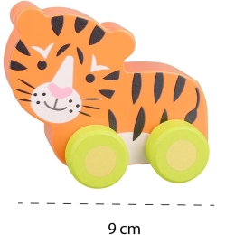 First Push Along Wooden Toy - Tiger