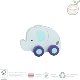 First Push Along Wooden Toy - Elephant