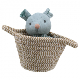 Pets in Baskets - Blue/Grey Mouse