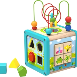 Wooden Activity Play Cube