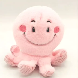 Mini Pink Plush Octopus