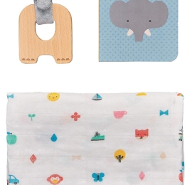 Petit Collage - Little Elephant Baby Gift Set