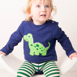 Maple the Diplodocus Long Sleeve Top - For 6 to 12 Months